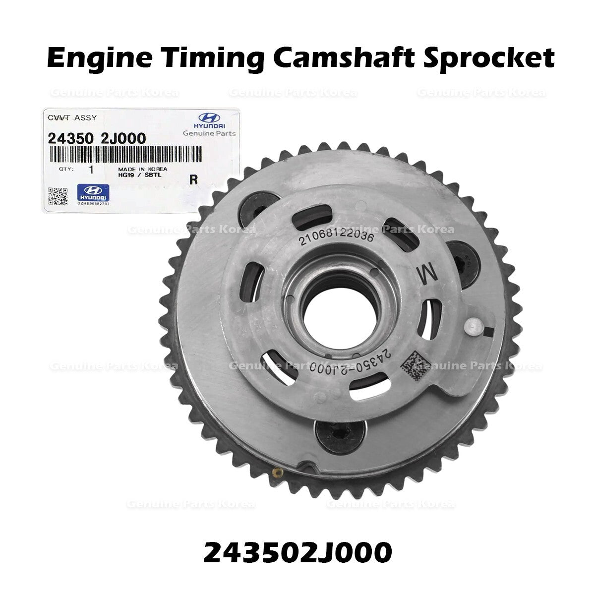 Genuine Engine Timing Camshaft Sprocket 243502J000 for Hyundai Elantra Kona