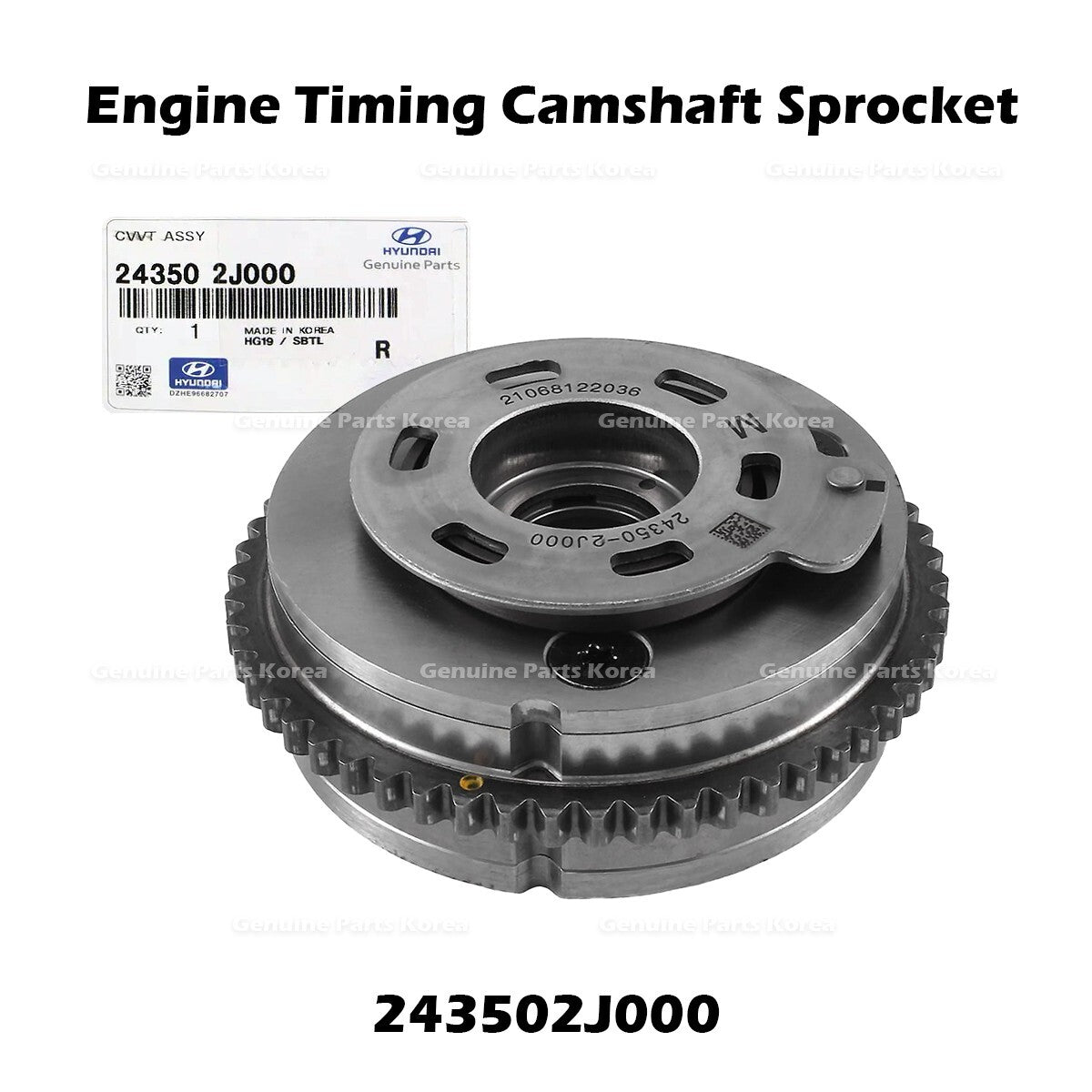 Genuine Engine Timing Camshaft Sprocket 243502J000 for Hyundai Elantra Kona