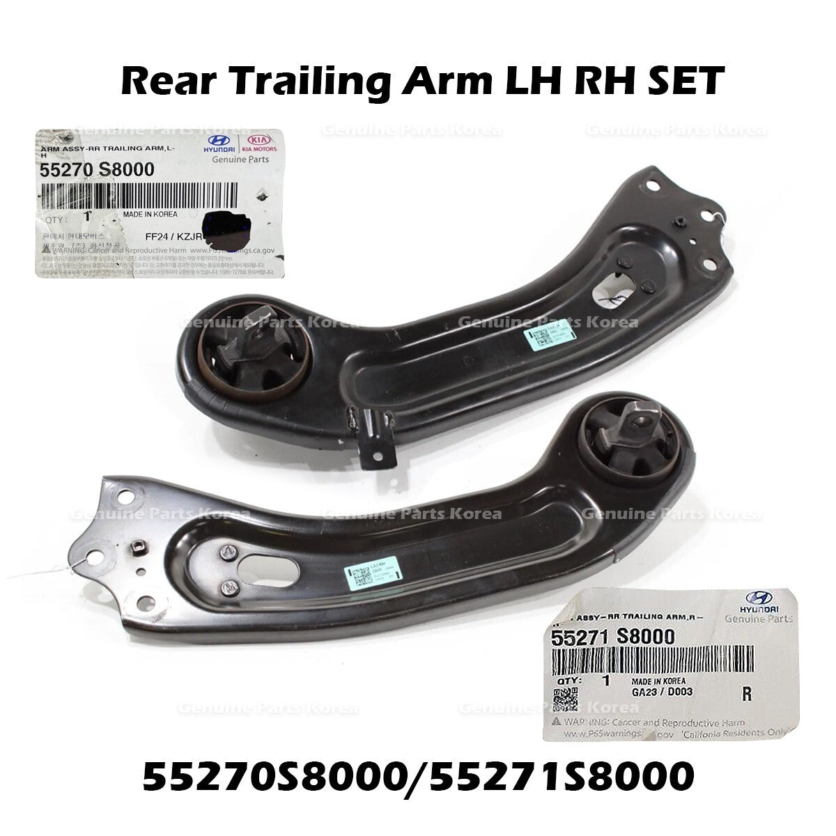 Genuine Rear Trailing Arm LH RH SET 55270S8000 55271S8000 for Hyundai Palisade