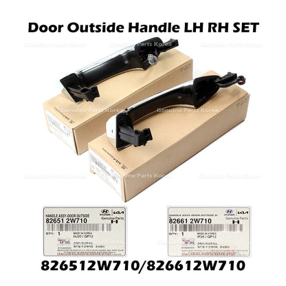 Genuine Door Outside Handle LH RH SET 826512W710 826612W710 for Hyundai