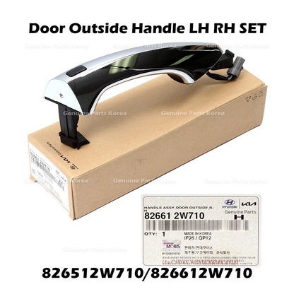 Genuine Door Outside Handle LH RH SET 826512W710 826612W710 for Hyundai