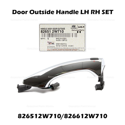 Genuine Door Outside Handle LH RH SET 826512W710 826612W710 for Hyundai