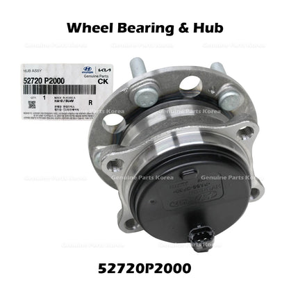 Genuine Wheel Bearing & Hub 52720P2000 for Hyundai Ioniq Santa Fe Kia Sorento