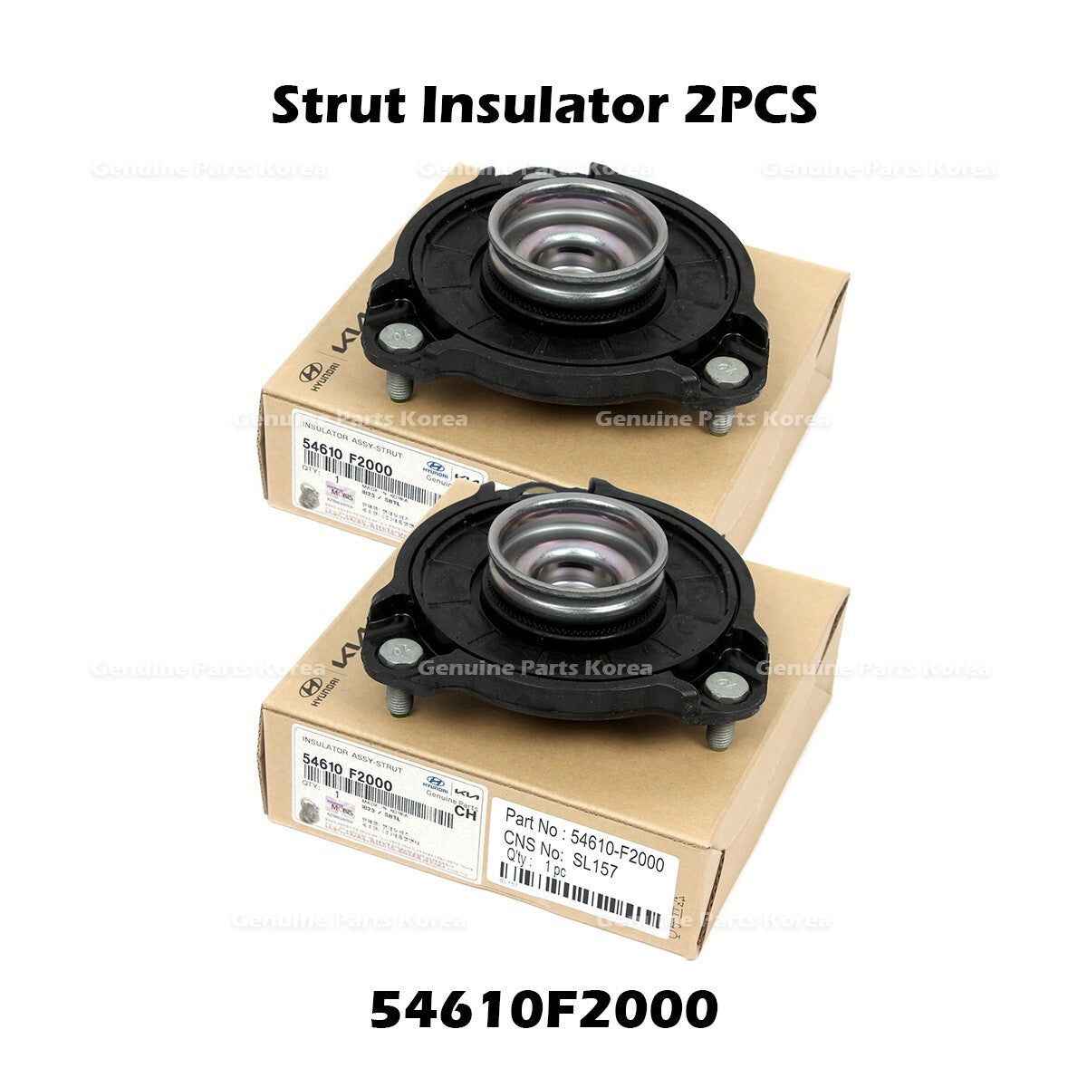 Genuine Strut Insulator 2PCS 54610F2000 for Hyundai Elantra Ioniq