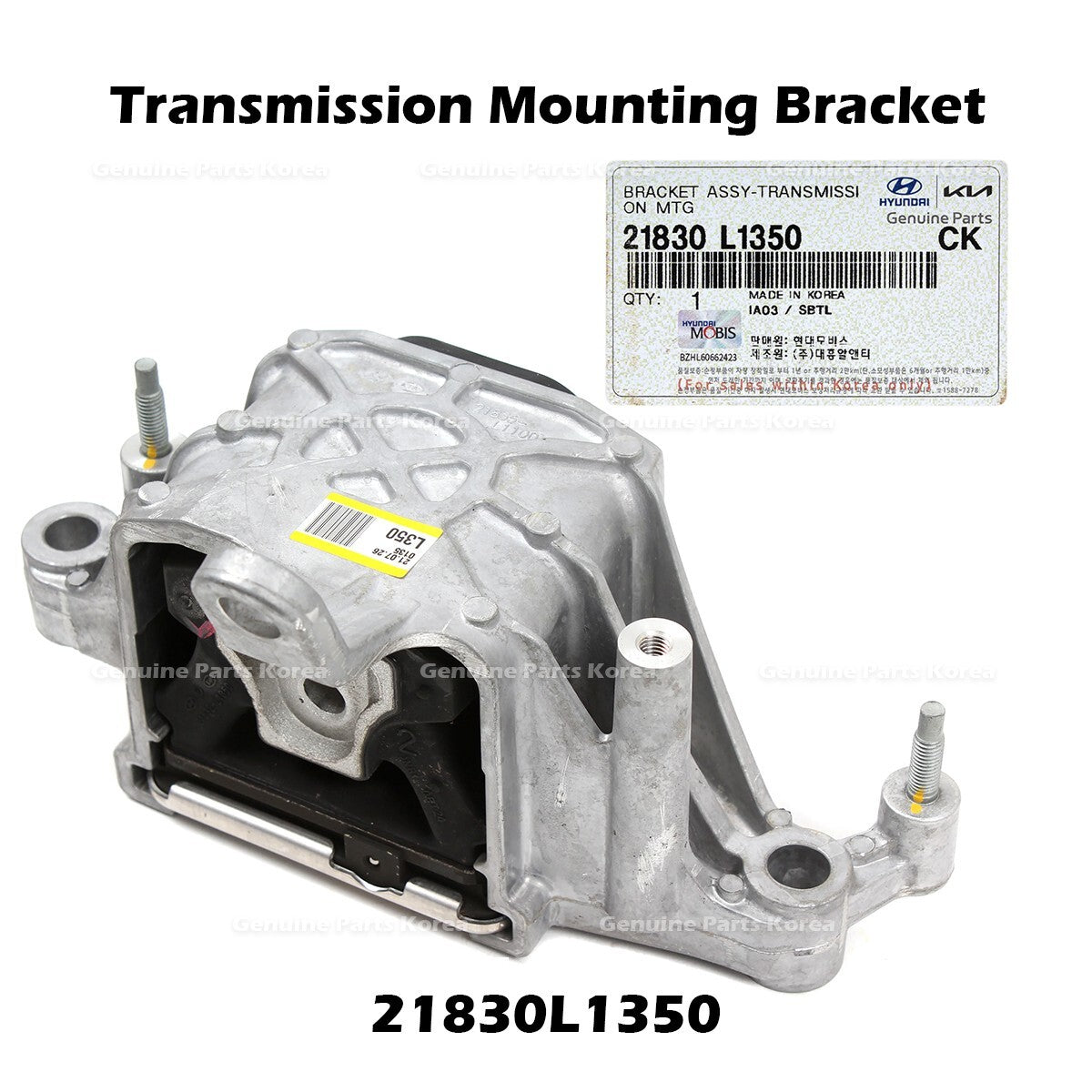 Genuine Transmission Mounting Bracket 21830L1350 for Hyundai Sonata
