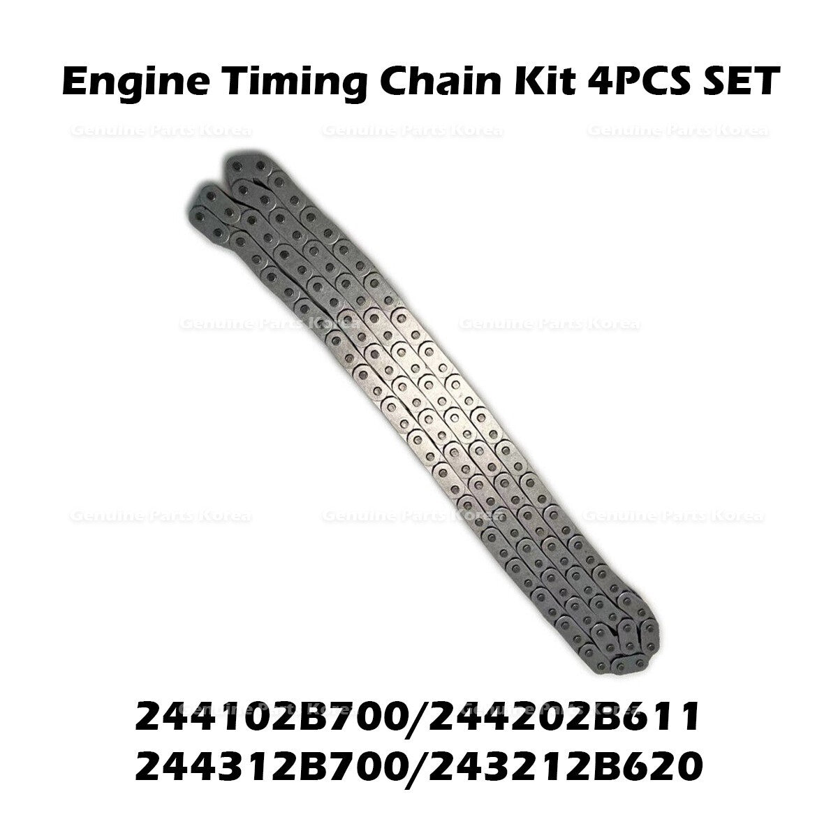 Genuine Engine Timing Chain Kit 4PCS SET for Hyundai Tucson Kia Optima Seltos