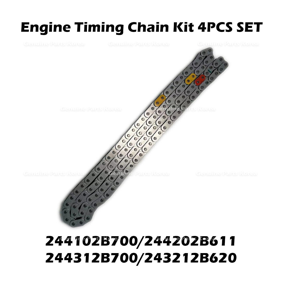 Genuine Engine Timing Chain Kit 4PCS SET for Hyundai Tucson Kia Optima Seltos