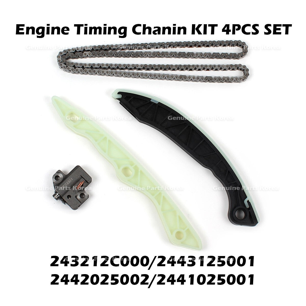 Genuine Engine Timing Chanin KIT 4PCS SET for Hyundai Genesis Coupe