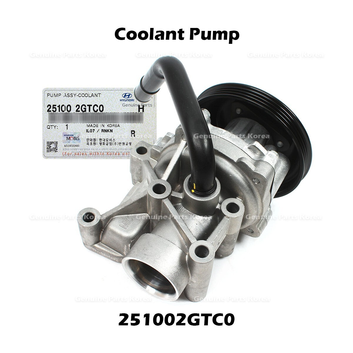 Genuine Coolant Pump 251002GTC0 for Hyundai Elantra N Tucson Kia Sportage