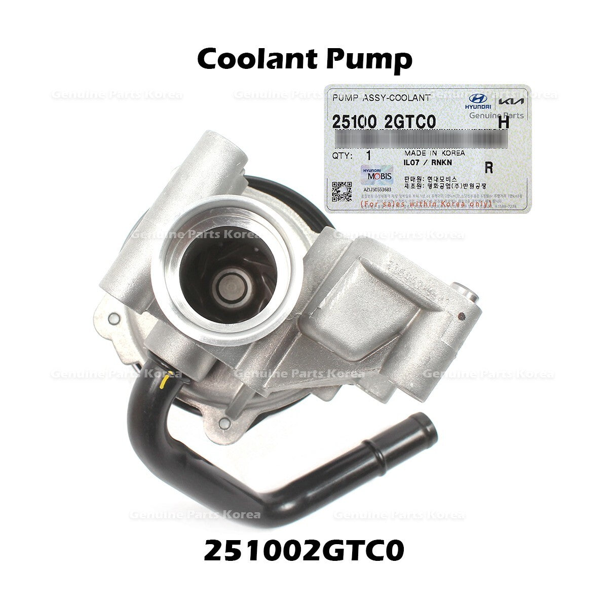 Genuine Coolant Pump 251002GTC0 for Hyundai Elantra N Tucson Kia Sportage