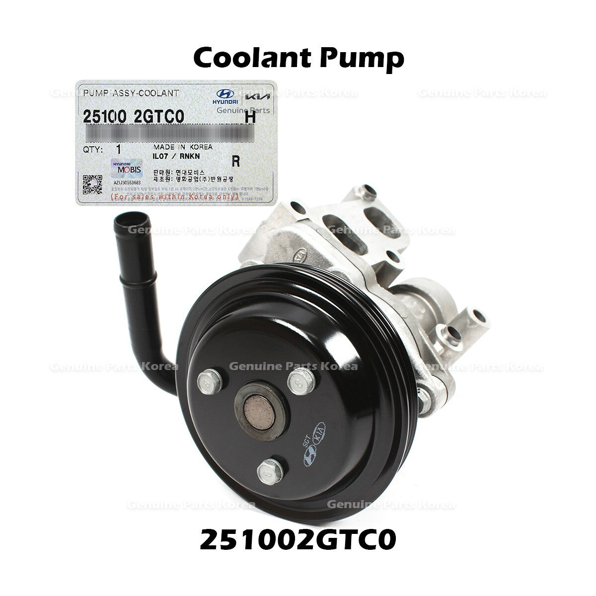 Genuine Coolant Pump 251002GTC0 for Hyundai Elantra N Tucson Kia Sportage