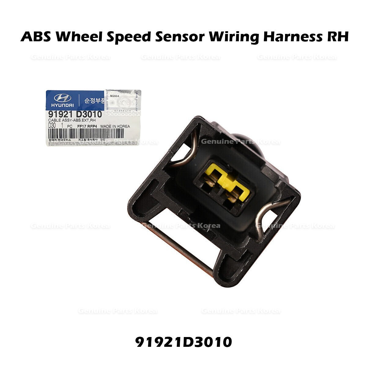 Genuine ABS Wheel Speed Sensor Wiring Harness RH 91921D3010 for Hyundai Tucson
