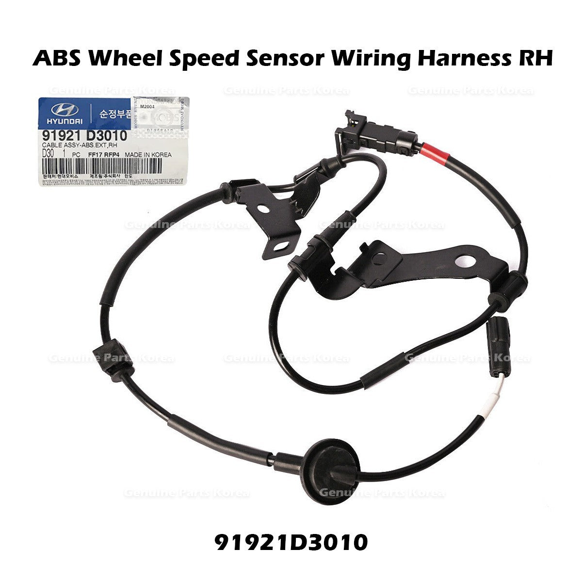 Genuine ABS Wheel Speed Sensor Wiring Harness RH 91921D3010 for Hyundai Tucson