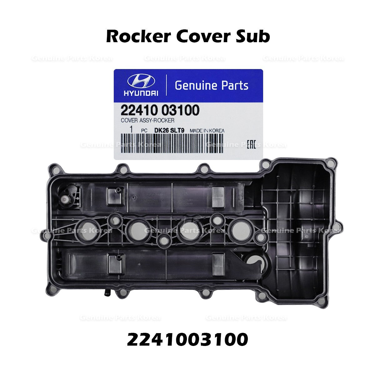 Genuine Rocker Cover Sub 2241003100 for Hyundai Accent i20 Verna