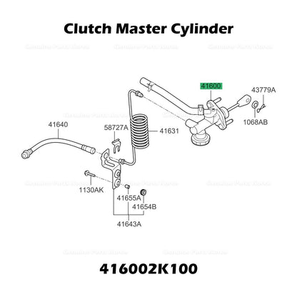 Genuine Clutch Master Cylinder 416002K100 for Kia Soul