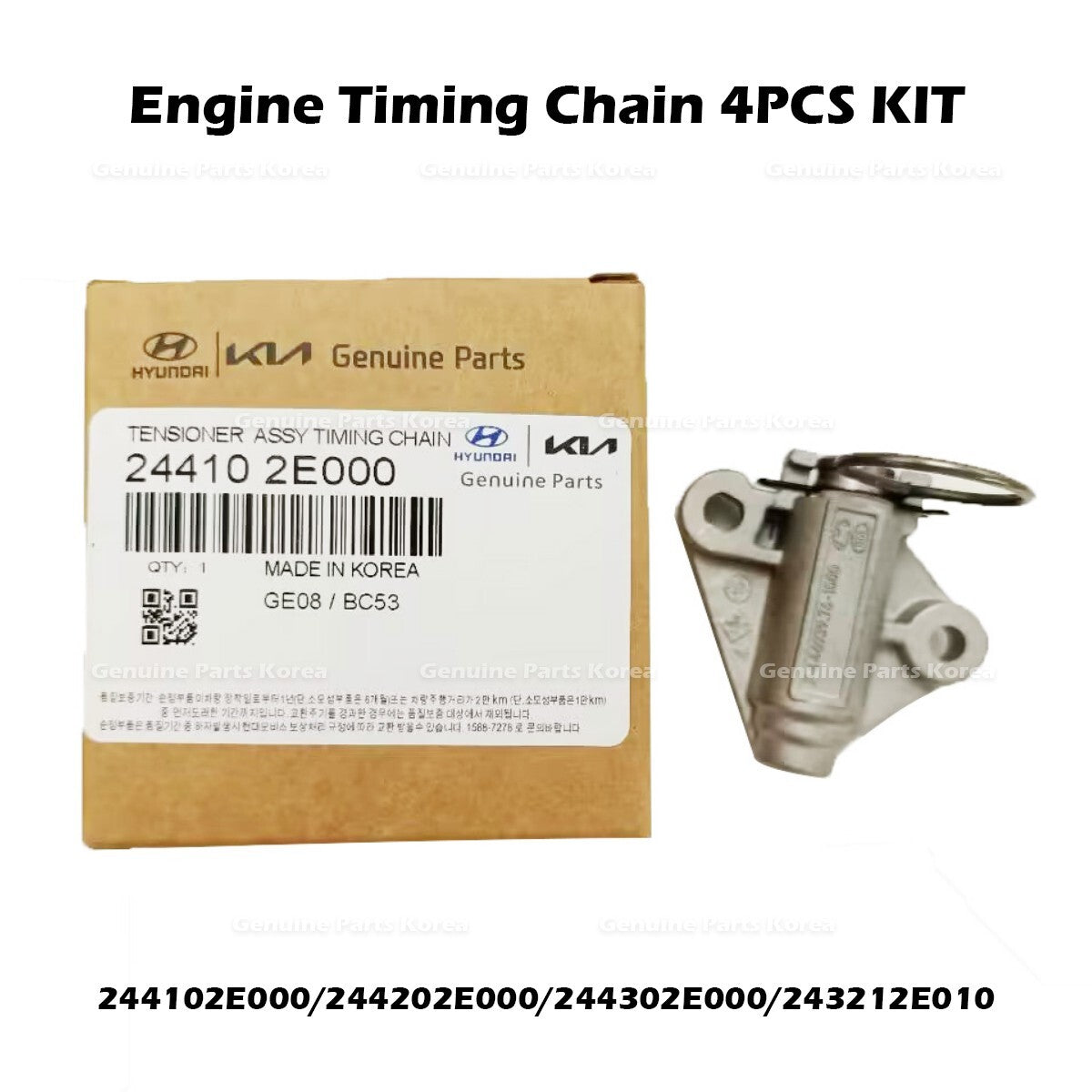 Genuine Engine Timing Chain 4PCS KIT for Hyundai Elantra Kia Forte