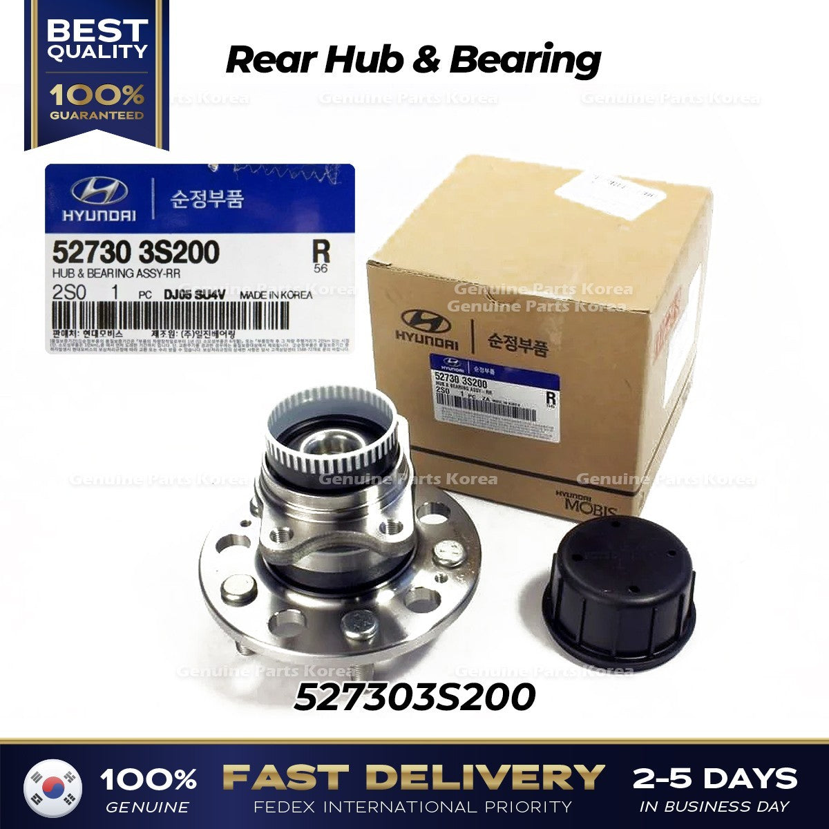 Genuine Rear Hub & Bearing 527303S200 for Hyundai Azera Sonata Kia Optima