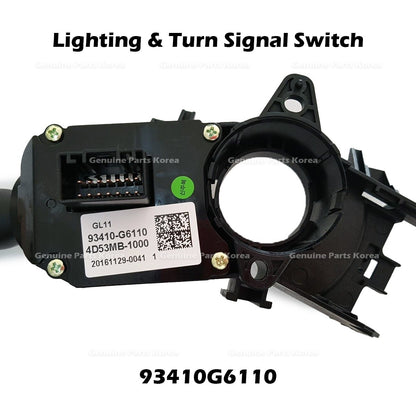 Genuine Lighting & Turn Signal Switch 93410G6110 for Hyundai Kona Kia Picanto