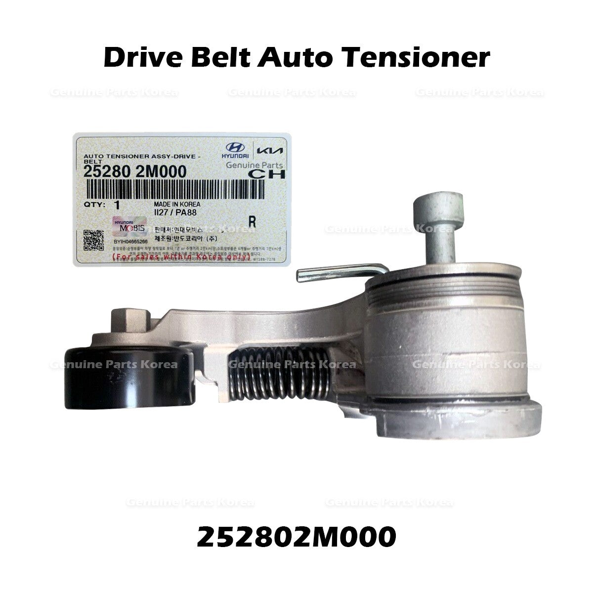 GenuineDrive Belt Auto Tensioner 252802M000 for Hyundai Accent Venue Kia Rio