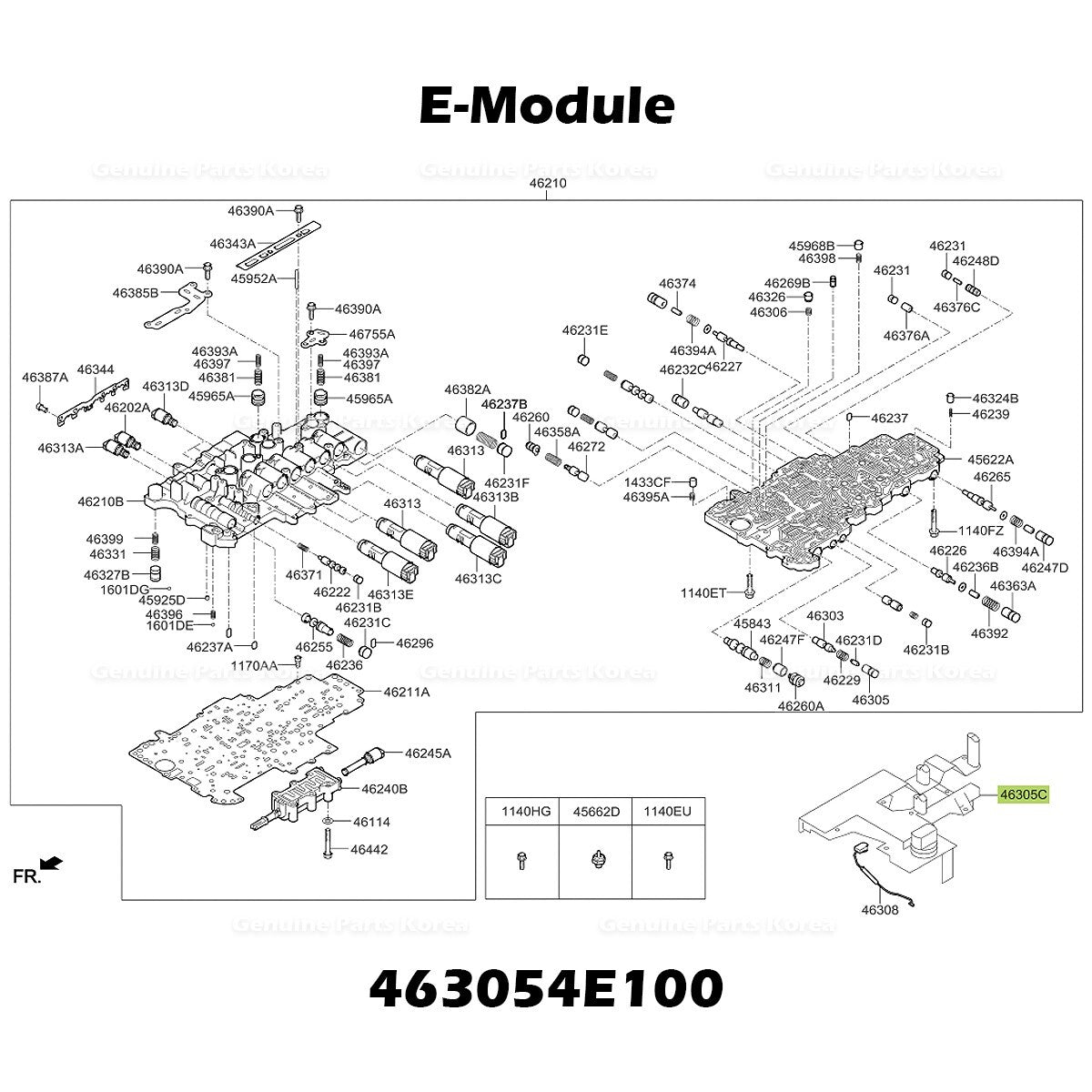 Genuine E-Module 463054E100 for Hyundai Equus Genesis