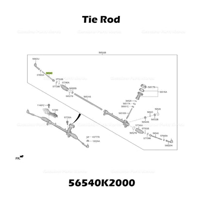 Genuine Tie Rod 56540K2000 for Hyundai Venue