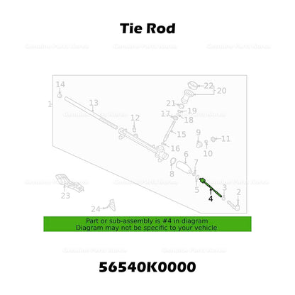 Genuine Tie Rod 56540K0000 for Kia Seltos Soul