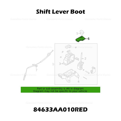 Genuine Shift Lever Boot 84633AA010RED for Hyundai Elantra N