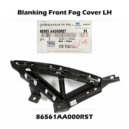 Genuine Blanking Front Fog Cover LH 86561AA000R5T for Hyundai Elantra