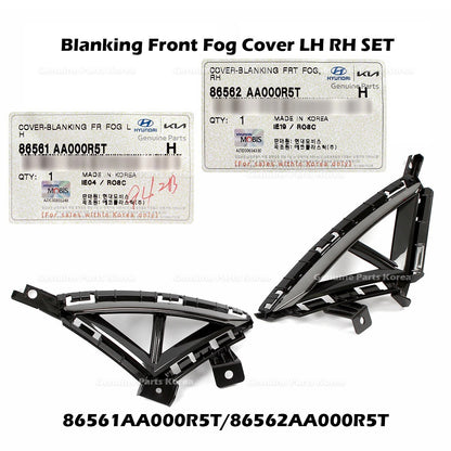 Genuine Blanking Front Fog Cover LH RH SET for Hyundai Elantra