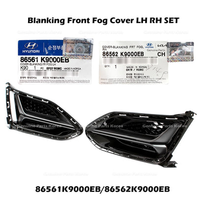 Genuine Blanking Front Fog Cover LH RH SET for Hyundai Veloster