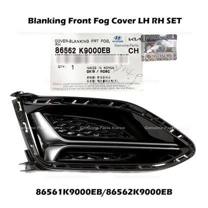 Genuine Blanking Front Fog Cover LH RH SET for Hyundai Veloster