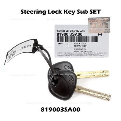 Genuine Steering Lock Key Sub SET 819003SA00 for Hyundai Sonata