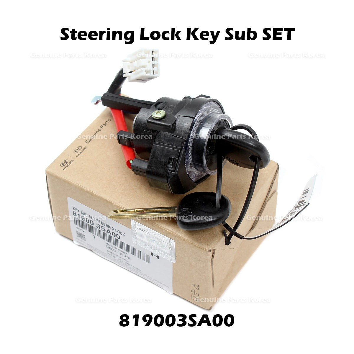 Genuine Steering Lock Key Sub SET 819003SA00 for Hyundai Sonata