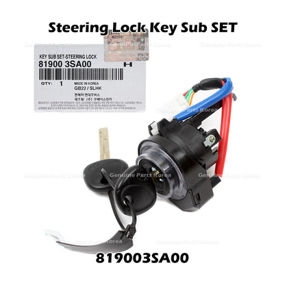 Genuine Steering Lock Key Sub SET 819003SA00 for Hyundai Sonata