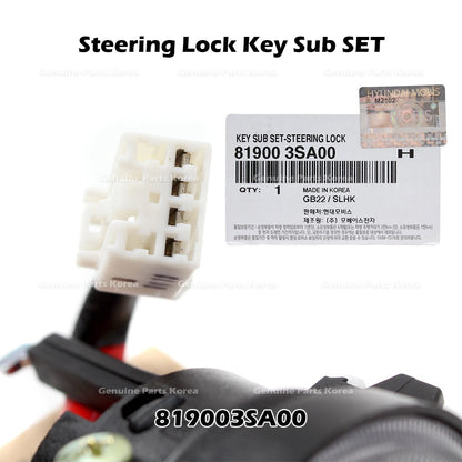 Genuine Steering Lock Key Sub SET 819003SA00 for Hyundai Sonata