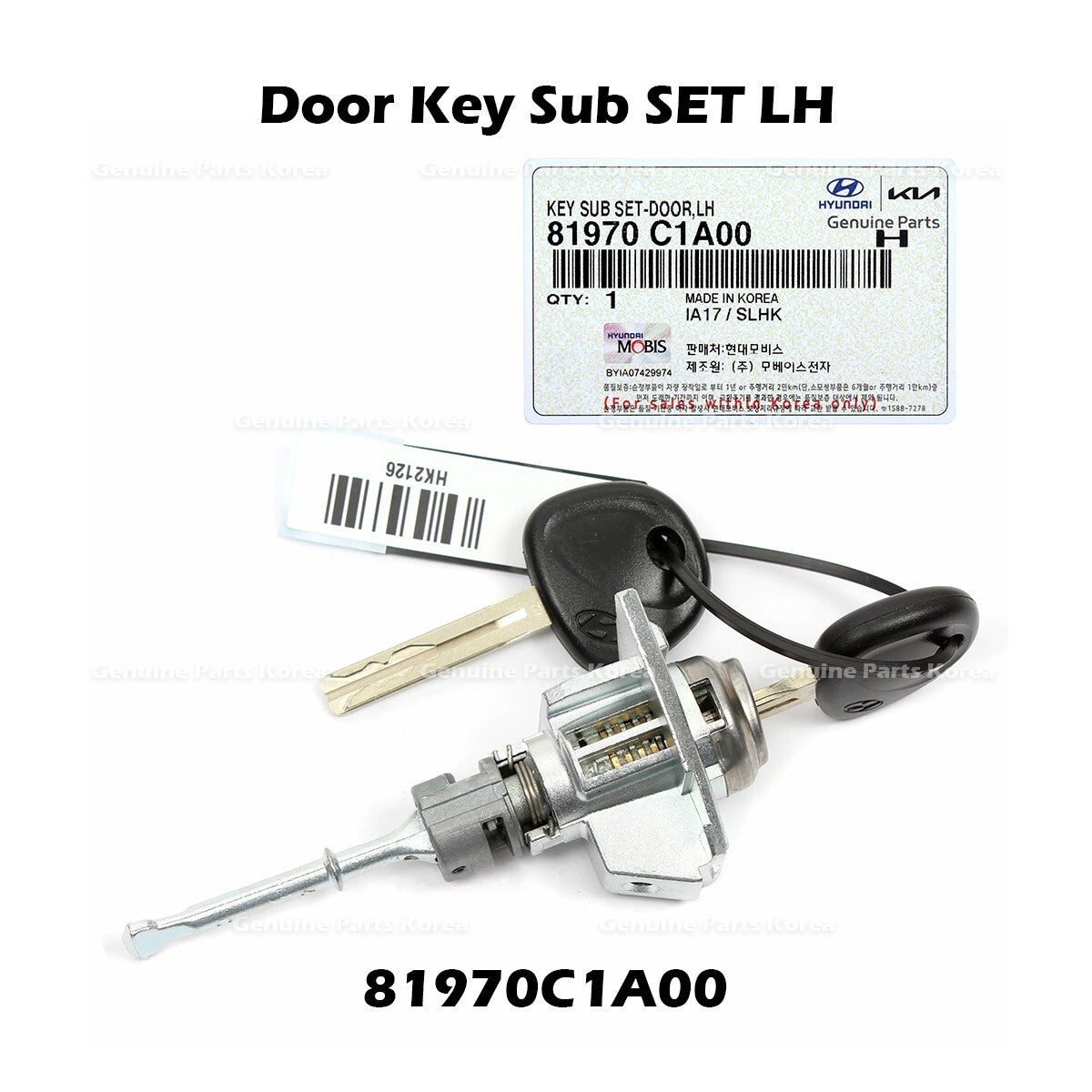 Genuine Door Key Sub SET LH 81970C1A00 Hyundai Sonata Sonata Hybrid