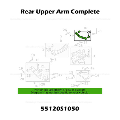 Genuine Rear Upper Arm Complete 55120S1050 for Hyundai Santa Fe