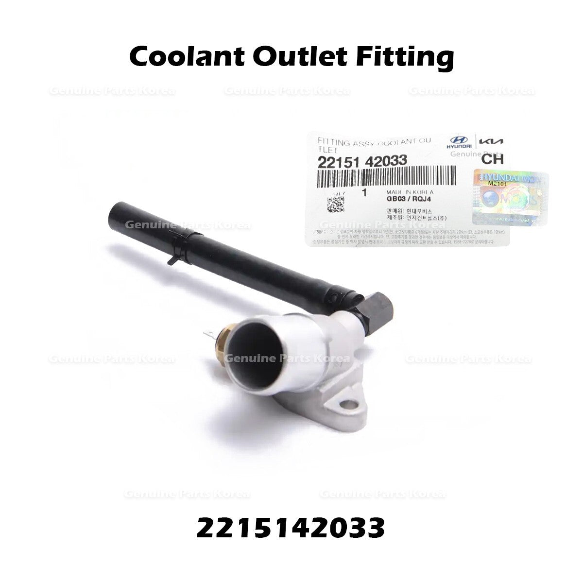 Genuine Coolant Outlet Fitting 2215142033 for Hyundai Galloper