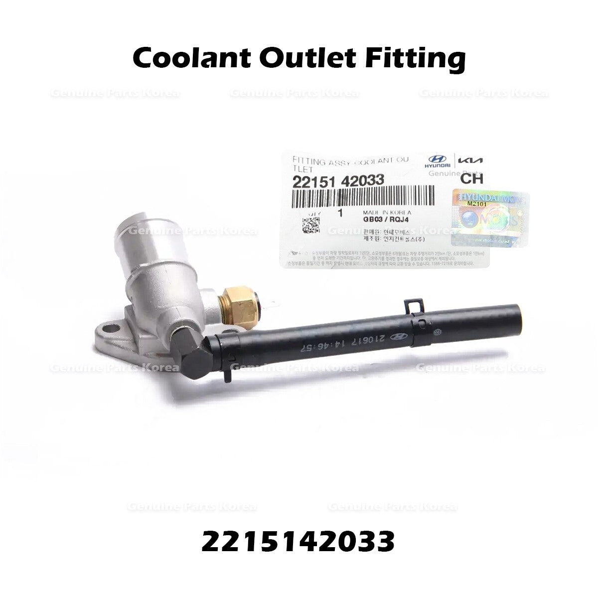 Genuine Coolant Outlet Fitting 2215142033 for Hyundai Galloper