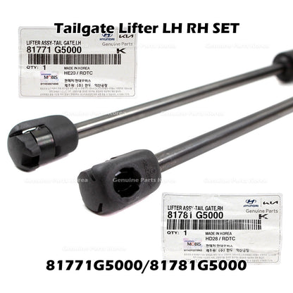 Genuine Tailgate Lifter LH RH SET 81771G5000 81781G5000 for Kia Niro