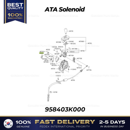 Genuine ATA Solenoid 958403K000 for Hyundai Azera Entourage Kia Amanti Sedona