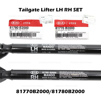 Genuine Tailgate Lifter LH RH SET 81770B2000 81780B2000 for Kia Soul