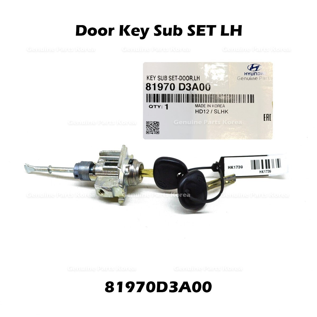 Genuine Door Key Sub SET LH 81970D3A00 for Hyundai Tucson