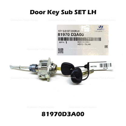 Genuine Door Key Sub SET LH 81970D3A00 for Hyundai Tucson