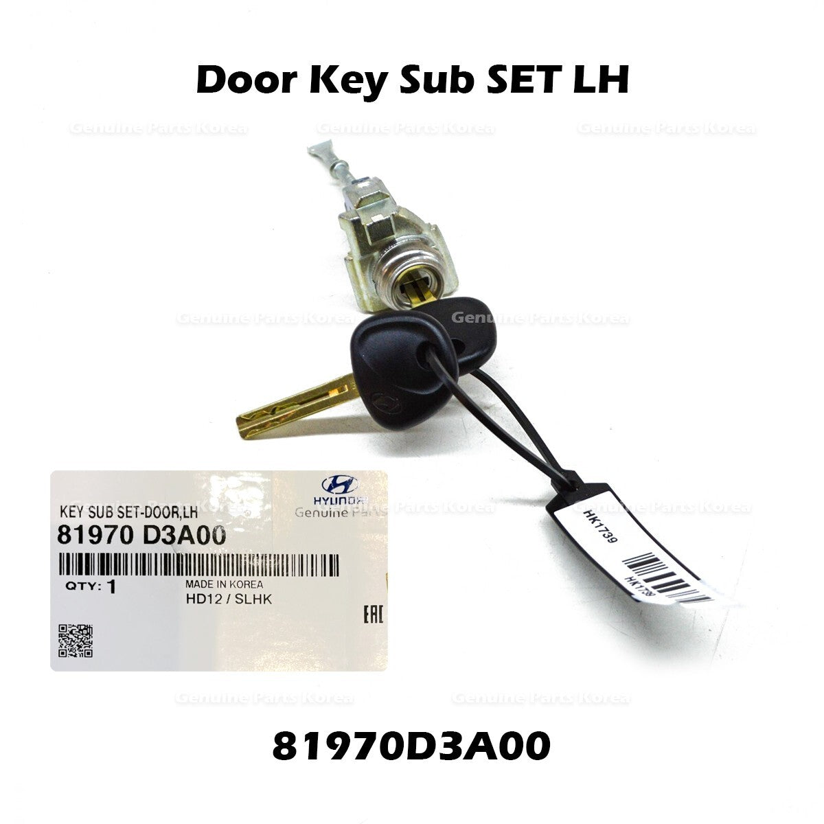 Genuine Door Key Sub SET LH 81970D3A00 for Hyundai Tucson