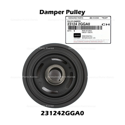 Genuine Damper Pulley 231242GGA0 for Hyundai Elantra N Genesis G70 Kia Optima