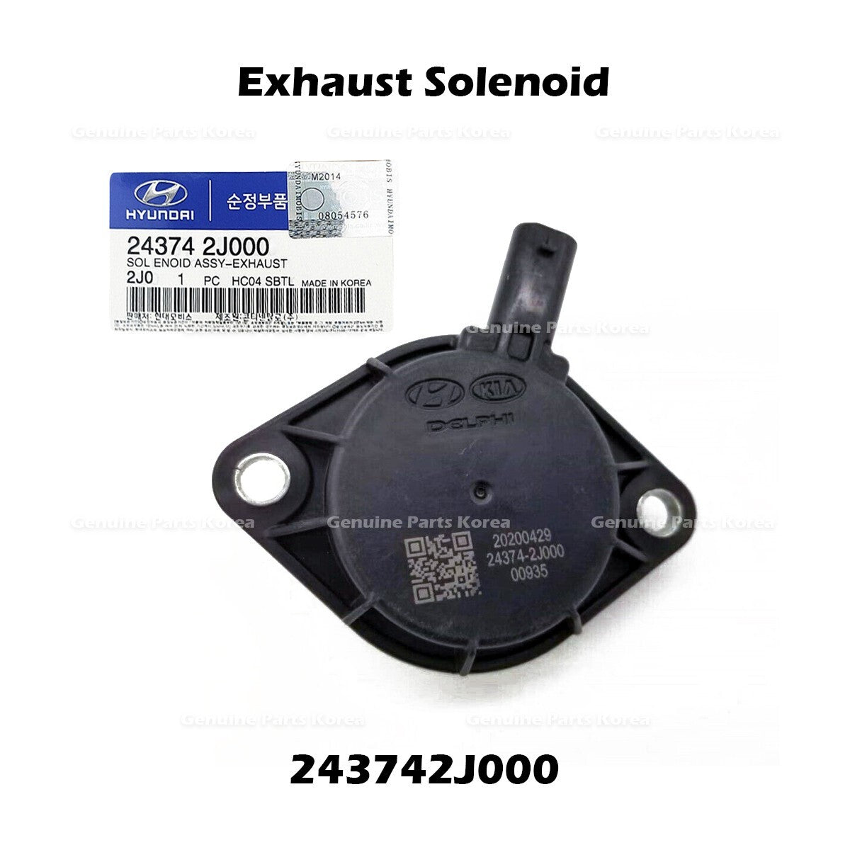 Genuine Exhaust Solenoid 243742J000 for Hyundai Elantra Kona Sonata Hybrid