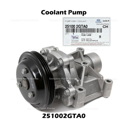 Genuine Coolant Pump 251002GTA0 for Hyundai Santa Fe Sonata Kia Optima