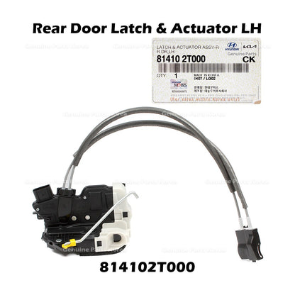 Genuine Rear Door Latch & Actuator LH 814102T000 for Kia Optima