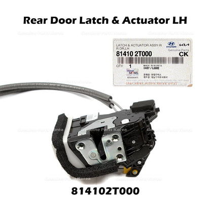 Genuine Rear Door Latch & Actuator LH 814102T000 for Kia Optima
